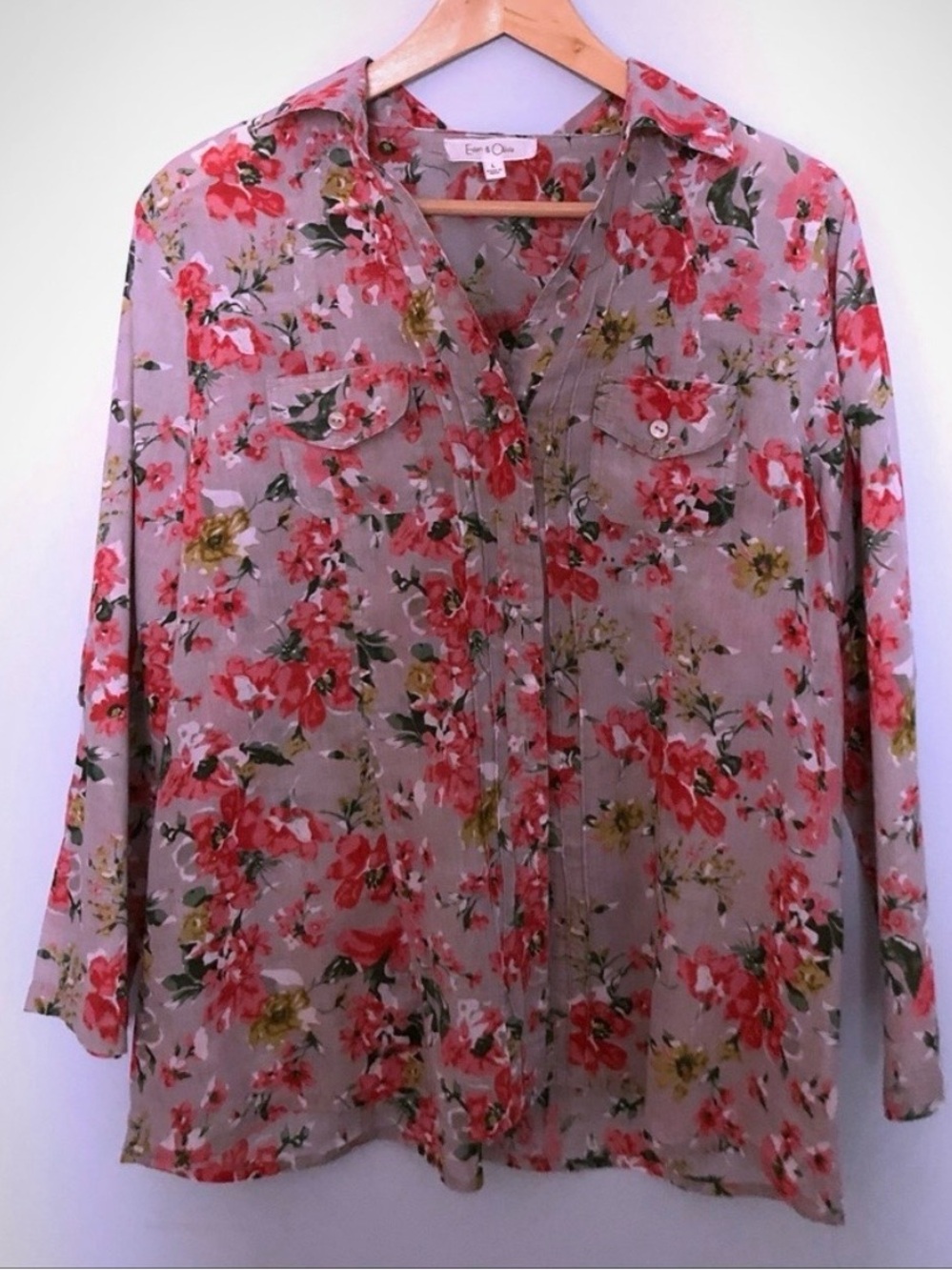Eden & Olivia Summer Cotton Floral Blouse